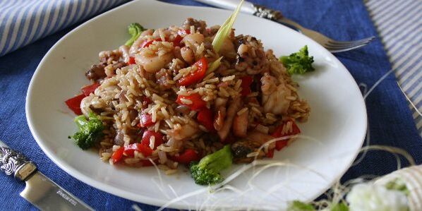ryžiai su daržovėmis Dukan dietai